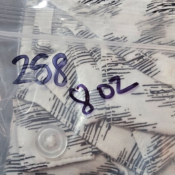 Cloth & Stone Button-Up Top Gray Diamond Print Size M Lightweight Boho Casual - Picture 8 of 11